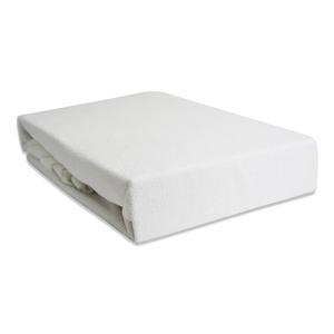 Простыня на резинке Hometex Premium Textiles Frottee 90-100x200, белый - ширина: 100 см