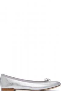Серебряные балетки Cendrillon Repetto
