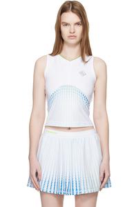 Майка-Борцовка с принтом теннисной тематики Casablanca, белый