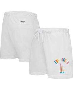 Женские белые неоновые шорты Los Angeles Dodgers Pro Standard, белый