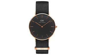 DW/DanielWellington Часы Daniel Wellington DW Women's Watch Quartz Movement Nylon Strap 36mm Black Dial Women's Watch