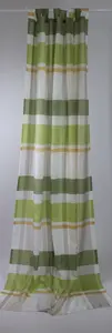 Петлевая штора Ramera, непрозрачная, 140 x 245 (Ш x В) см, бело-зеленая Neutex