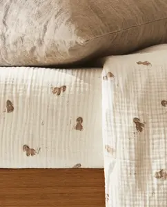 Детская муслиновая простыня в форме ослика Zara Home, коричневый