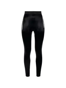 Леггинсы с логотипом и эластичным поясом Elisabetta Franchi, черный