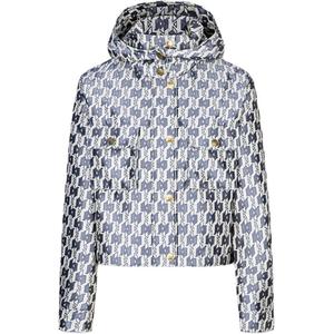 KARL LAGERFELD / Karl Lagerfeld Jeans Пуховик KARL LAGERFELD FW23 женский светло-серый, Light Gray