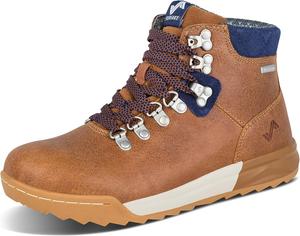 Forsake Patch - женские водонепроницаемые премиальные кожаные походные ботинки, Brown/Navy