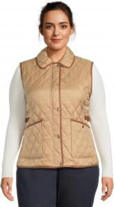 Женский жилет с боковыми вставками, 25 дюймов Lauren Ralph Lauren, Birch Tan
