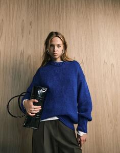 Джемпер свободного кроя с круглым вырезом ASOS DESIGN цвета кобальта