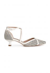 Классические туфли на каблуке CAFèNOIR, цвет White Ivory White Black