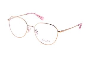 COACH Унисекс очки в золотой оправе, Gold