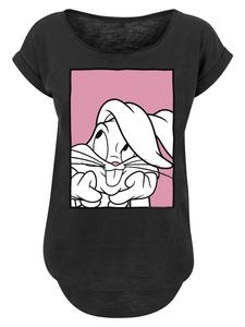 Удлиненная футболка Looney Tunes Bugs Bunny Adore черного цвета F4NT4STIC