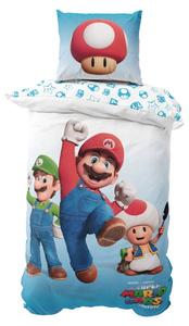 Постельное белье MTOnlinehandel Nintendo Super Mario, синий - красный - белый - текстиль - 135 x 200 x 1 см