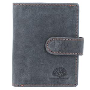 Кошелек Greenburry Vintage Original RFID Leder 8 см, цвет steel blue-orange