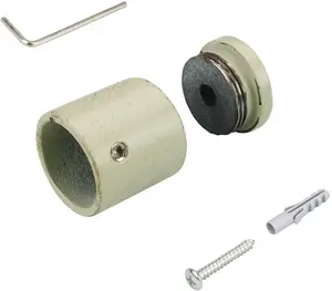 Настенное крепление Liedeco, (1 шт.), для карнизов Ø 16 мм Ø 1,6 см, белый/золотой