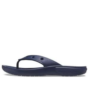 Тапочки classic flip casual flip-flops navy blue Crocs, синий