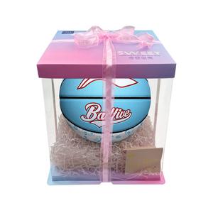 LINING Микрофибра кожа баскетбольный мяч blue white размер 7 тренировочный unisex