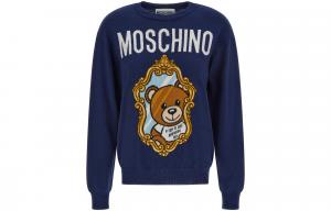 Футболка FW22 Женская Синяя MOSCHINO