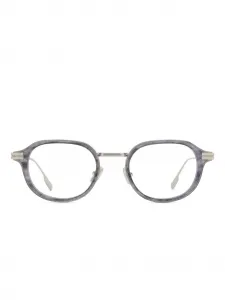 Очки в геометричной оправе Zegna, серый