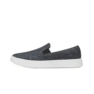 Легкие повседневные туфли Wool Cruiser Slip On с низким верхом, темно-серые, мужские Allbirds, Dark Gray (Light Gray Base)