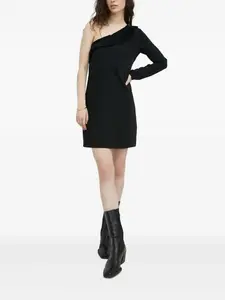 Платье мини на одно плечо The Kooples, черный