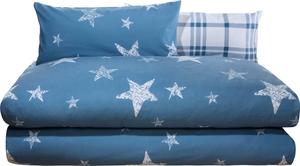 Двустороннее постельное белье Erwin Müller Sparpaket 4-tlg. 210162, синий - 155 х 240 см