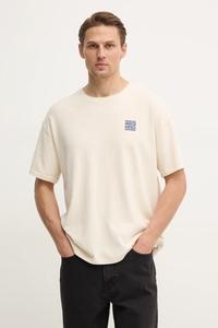 Хлопковая футболка American Vintage, бежевый