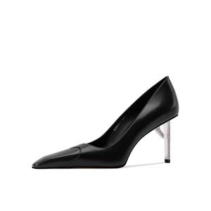 Туфли на высоком каблуке 8 см, женские Shesrim, Black