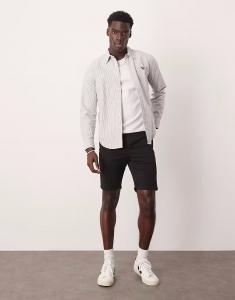 Выбранные узкие шорты-чинос Homme черного цвета Selected Homme