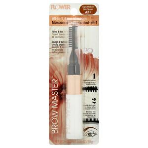 Тушь для бровей Brow Master All-In-1, оттенок AB1 Light Medium от Flower Beauty для женщин, 0,35 унции Flower Beauty, Small