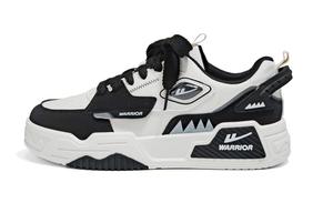 WARRIOR Мужские лоу-топ скейтборд кроссовки черные бежевые, цвет Black Beige