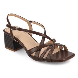 Босоножки на блочном каблуке Shyla от Journee, brown