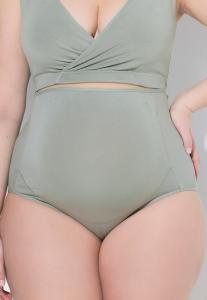 Брюки BELLIEVA MIT ÜBERBAUCH - Shapewear Ulla Popken, зеленый