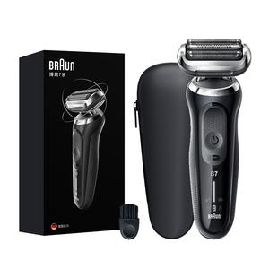 Серия 7 1000s электробритва foil немецкий импорт, умная бритва, моющаяся триммер для бороды BRAUN, черный