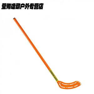 He Jiagong Хоккейная клюшка Dry Ice для детей и подростков, универсальная для зала и улицы, оранжевая, 85 см