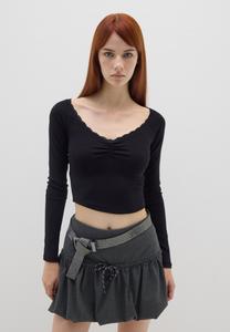 Топ B.ANGEL Long sleeved top, Gunmetal