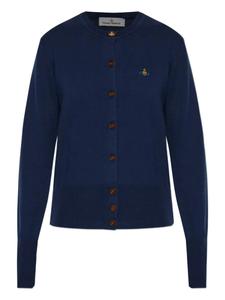 Кардиган с вышитыми шарами Vivienne Westwood, синий