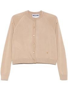 Кардиган с круглым вырезом Moschino, нейтральный