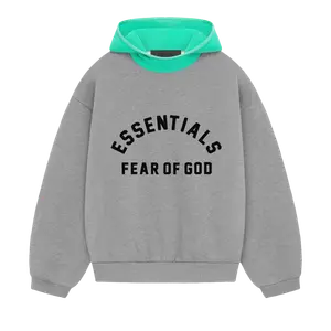 Худи Fear Of God Essentials Fear of God Essentials Nylon Fleece 'Dark Heather Oatmeal/Mint Leaf', серый