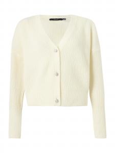 VERO MODA Кардиган 'VMLealight' из шерсти белого цвета