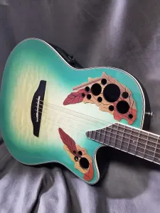 Ovation CE44X Celebrity Elite Экзотический зеленый взрыв