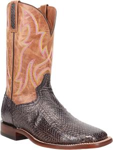 Мужские вестерн-сапоги Dan Post Exotic Cobra с широким квадратным носком - Dps1124, черный