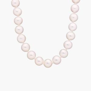 18-дюймовое ожерелье из пресноводного культивированного жемчуга из 14-каратного белого золота (8,0-8,5 мм) Blue Nile