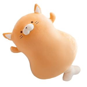 Мягкая плюшевая игрушка Creative Cartoon в виде медвежонка с куриной ножкой и котика с куриной ножкой, высота 45см/65см MLING