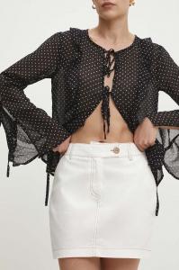 Хлопковая юбка Answear Lab, белый