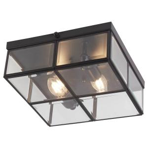 Потолочный светильник searchlight Pisa, сталь / латунь - черный / прозрачный