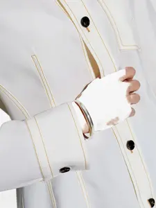 Изогнутый браслет Marant, серебряный