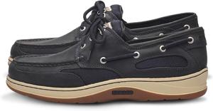 Мокасины Sebago Clovehitch II FGL с вощеной отделкой для мужчин - кожаные лодочные туфли с дышащими сетчатыми вставками, анатомическими EVA подошвами и противоскользящей подошвой, Euro Blue Navy