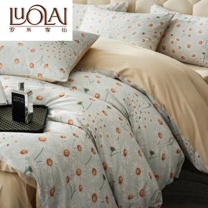 LUOLAI HOME Комплект постельного белья 2.0м, 4 предмета, пододеяльник 220x240 см, цвет Jinlan