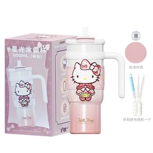 Echos Hello Kitty Ice King термостакан 900 мл Sanrio, hello kitty розовый and белый ice king cup+x&w cup mat+cup brush