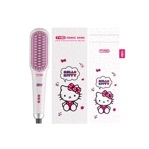 Утюжок для волос Dual Anti Scald Design HC102W TYMO, Mini Negative Ion Hair Straightening Brush With Hello Kitty Design